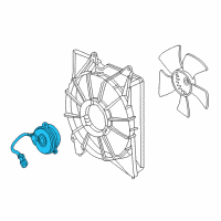 OEM Acura RDX Motor, Cooling Fan Diagram - 19030-5G0-A01