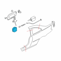 OEM 2004 BMW M3 Tank Filler Pot Diagram - 51-71-8-208-646