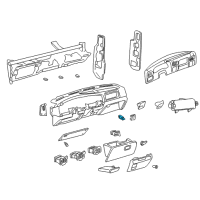 OEM 2000 Ford Excursion Glove Box Lamp Diagram - E7DZ-14413-A