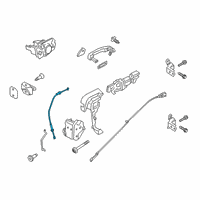OEM 2021 Ford Ranger Lock Cable Diagram - KB3Z-21221A00-A