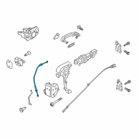 OEM 2022 Ford Ranger Lock Cable Diagram - KB3Z-21221A00-A