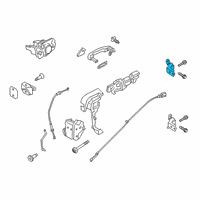 OEM 2020 Ford Ranger Upper Hinge Diagram - AB3Z-2122800-B