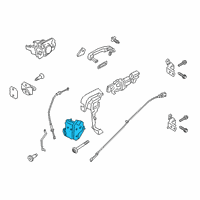 OEM 2019 Ford Ranger Latch Diagram - FT4Z-5821812-D