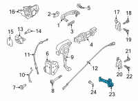 OEM 2020 Ford Ranger Door Check Diagram - KB3Z-2123552-A