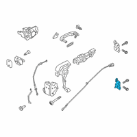 OEM 2019 Ford Ranger Lower Hinge Diagram - AB3Z-2122810-B