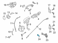 OEM 2020 Ford Ranger Door Check Bolt Diagram - -W718125-S450B