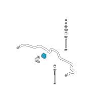 OEM 2003 Kia Sorento Bush-Stabilizer Bar Diagram - 555303E010