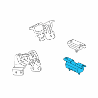 OEM 2009 Chevrolet Silverado 3500 HD Transmission Mount Diagram - 15113135