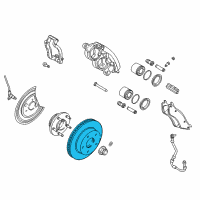 OEM 2010 Dodge Ram 1500 Brake Rotor Diagram - 52010080AI