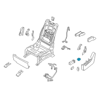 OEM 2013 Infiniti QX56 Seat Lumbar Switch Assembly Diagram - 87317-1LB2A