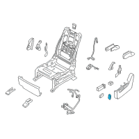 OEM 2017 Infiniti QX80 Knob Switch, Front Seat RECLINING RH Diagram - 87013-1JE6B