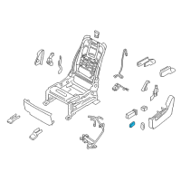 OEM 2015 Infiniti QX80 Front Seat Slide Switch Knob, Left Diagram - 87062-1LB2B