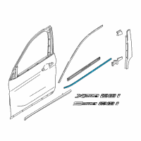 OEM BMW X1 Channel Cover, Exterior, Door, Front Left Diagram - 51-33-7-352-441