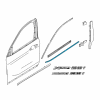OEM 2017 BMW X1 Channel Cover, Exterior, Door, Front Left Diagram - 51-33-7-352-441