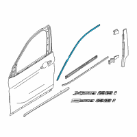 OEM 2017 BMW X1 Window Frame Cover, Front Left Door Diagram - 51-33-7-362-227