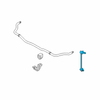 OEM 2007 Infiniti FX45 Rod Assy-Connecting, Stabilizer Diagram - 54617-CG000