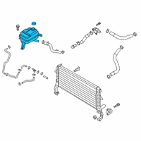 OEM 2019 Hyundai Veloster N Reservoir Tank Assembly Diagram - 25430-S0000