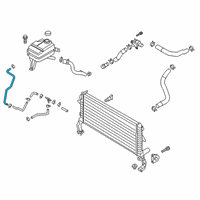 OEM 2019 Hyundai Veloster N Hose-Radiator To Reservoir Diagram - 25451-K9100