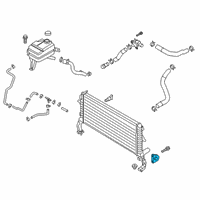 OEM 2020 Hyundai Veloster N Bracket Assembly-Radiator MTG, UPR Diagram - 25333-F2200