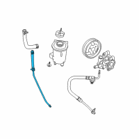 OEM 2007 Ford Ranger Return Hose Diagram - 7L5Z-3A713-AA