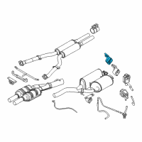 OEM BMW 530xi Rubber Mount With Bracket Diagram - 18-20-7-510-997