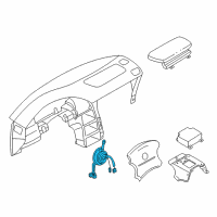 OEM 2001 Nissan Quest Clockspring Diagram - 25554-7B025