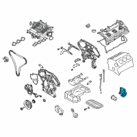 OEM Infiniti Q70 Bracket-Oil Filter Diagram - 15238-JK20A