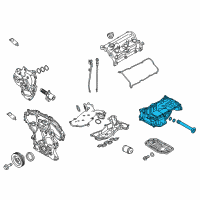 OEM 2022 Infiniti Q50 Oil Pan Assembly Diagram - 11110-5CA3A