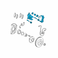 OEM Lexus ES350 Front Passenger Disc Brake Cylinder Assembly Diagram - 47730-33340