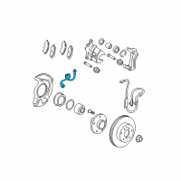 Genuine Toyota Camry Brake Hose diagram