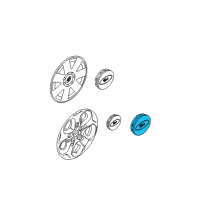 OEM Mercury Mariner Center Cap Diagram - 9L2Z-1130-A