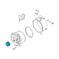 OEM 2002 BMW 745i Pulley Alternator Diagram - 12-31-7-507-743