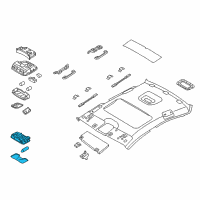 OEM 2017 Hyundai Sonata LAMP ASSY-ROOM Diagram - 92850-C2200-PPB