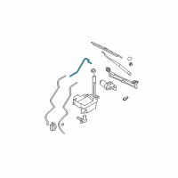 OEM 2007 Hyundai Santa Fe Hose & Connector Assembly-Windshield Washer Diagram - 98660-2B000