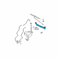 OEM Hyundai Santa Fe Linkage Assembly-Windshield Wiper Diagram - 98120-2B000