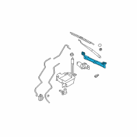 OEM 2008 Hyundai Santa Fe Linkage Assembly-Windshield Wiper Diagram - 98120-2B000