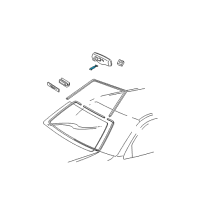 OEM 2008 Lexus GX470 Cover, Inner Rear View Mirror Stay Holder Diagram - 87818-AC010