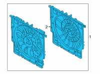 OEM 2022 BMW X5 Fan Housing With Fan Diagram - 17-42-8-655-762