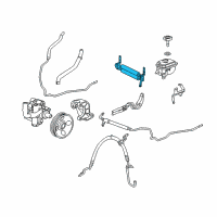 OEM 2016 Cadillac SRX Power Steering Oil Cooler Diagram - 20907760