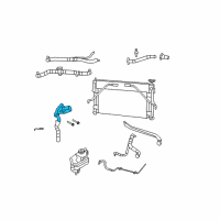 OEM 2008 Chrysler Sebring Radiator Hose Diagram - 4892209AC