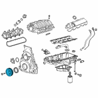 OEM 2016 GMC Sierra 1500 Crankshaft Pulley Diagram - 12662070