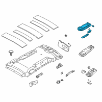 OEM 2002 Kia Sedona Lamp-Rear Room, LH Diagram - 0K55351320F68