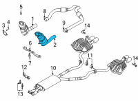 OEM 2022 Lincoln Aviator Catalytic Converter Diagram - L1MZ-5E213-D