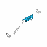 OEM 2008 Mercury Sable Column Assembly Diagram - 8G1Z-3C529-B