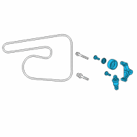 OEM 2019 Honda Accord Tensioner Assy, Auto Diagram - 31170-59B-015