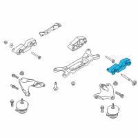 OEM 2019 Ford Mustang Transmission Mount Damper Diagram - FR3Z-4A085-E