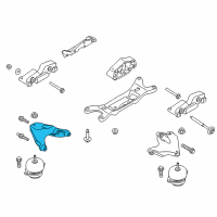 OEM 2018 Ford Mustang Support Bracket Diagram - BR3Z-6028-C