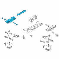 OEM Ford Mustang Support Assembly Diagram - FR3Z-6068-B