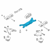 OEM 2015 Ford Mustang Transmission Crossmember Diagram - FR3Z-6A023-D