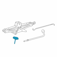 OEM 2016 Lexus NX200t Carrier Assy, Spare Wheel Diagram - 51931-0E010